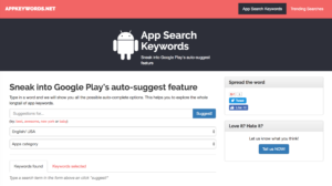 Appkeywords.net ASO tool